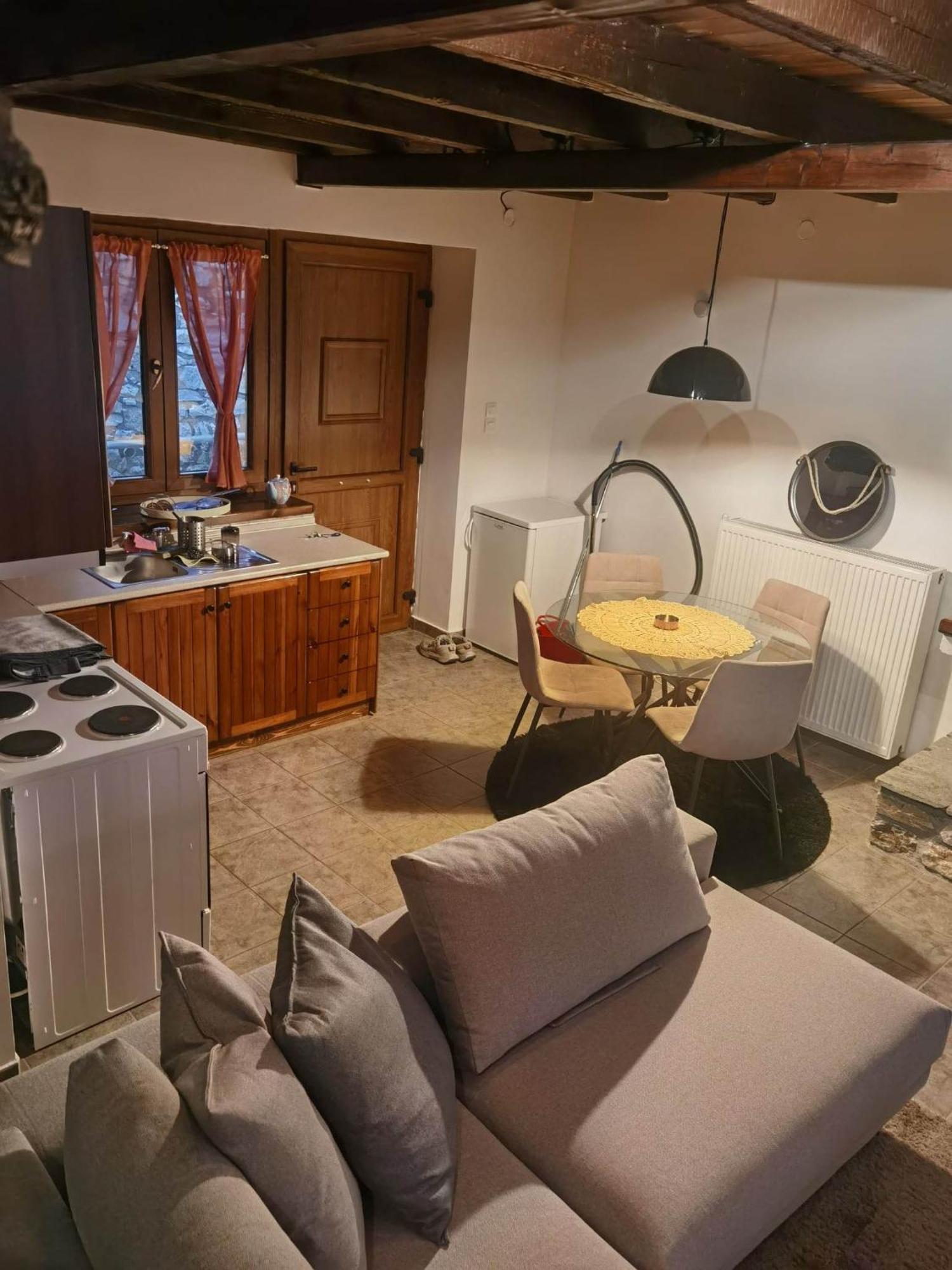 Traditional Stone Cottage In Palio Elatohori Bagian luar foto
