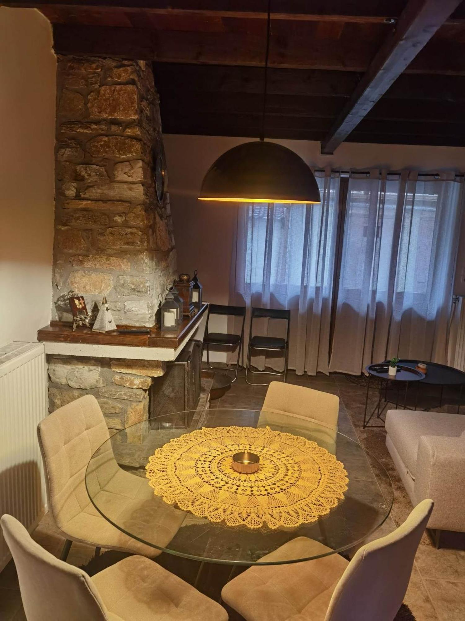 Traditional Stone Cottage In Palio Elatohori Bagian luar foto