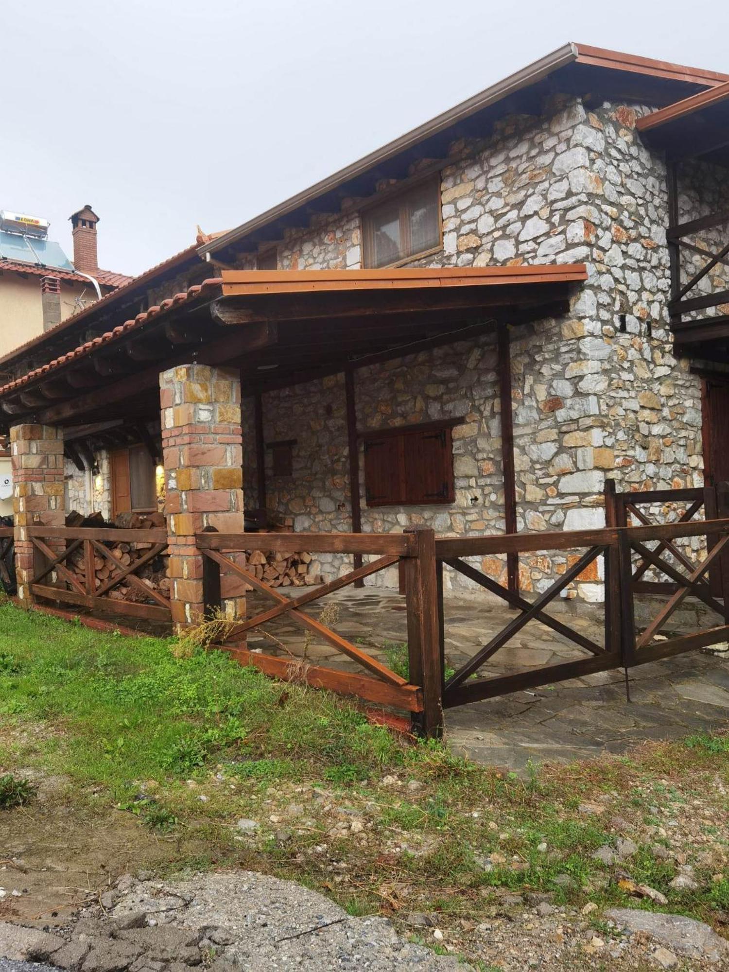 Traditional Stone Cottage In Palio Elatohori Bagian luar foto